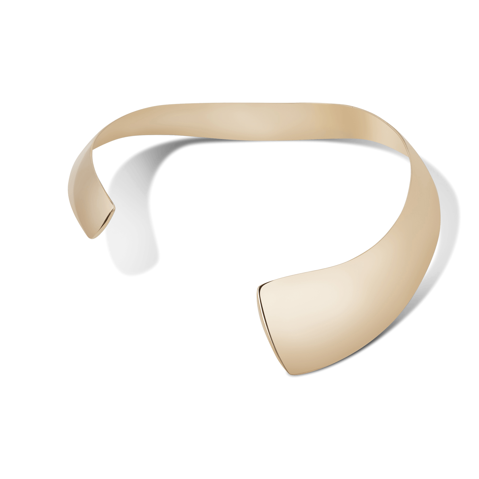 Arc Necklace Yellow Gold Vermeil 14k Yellow Gold 18k Yellow Gold     Front First