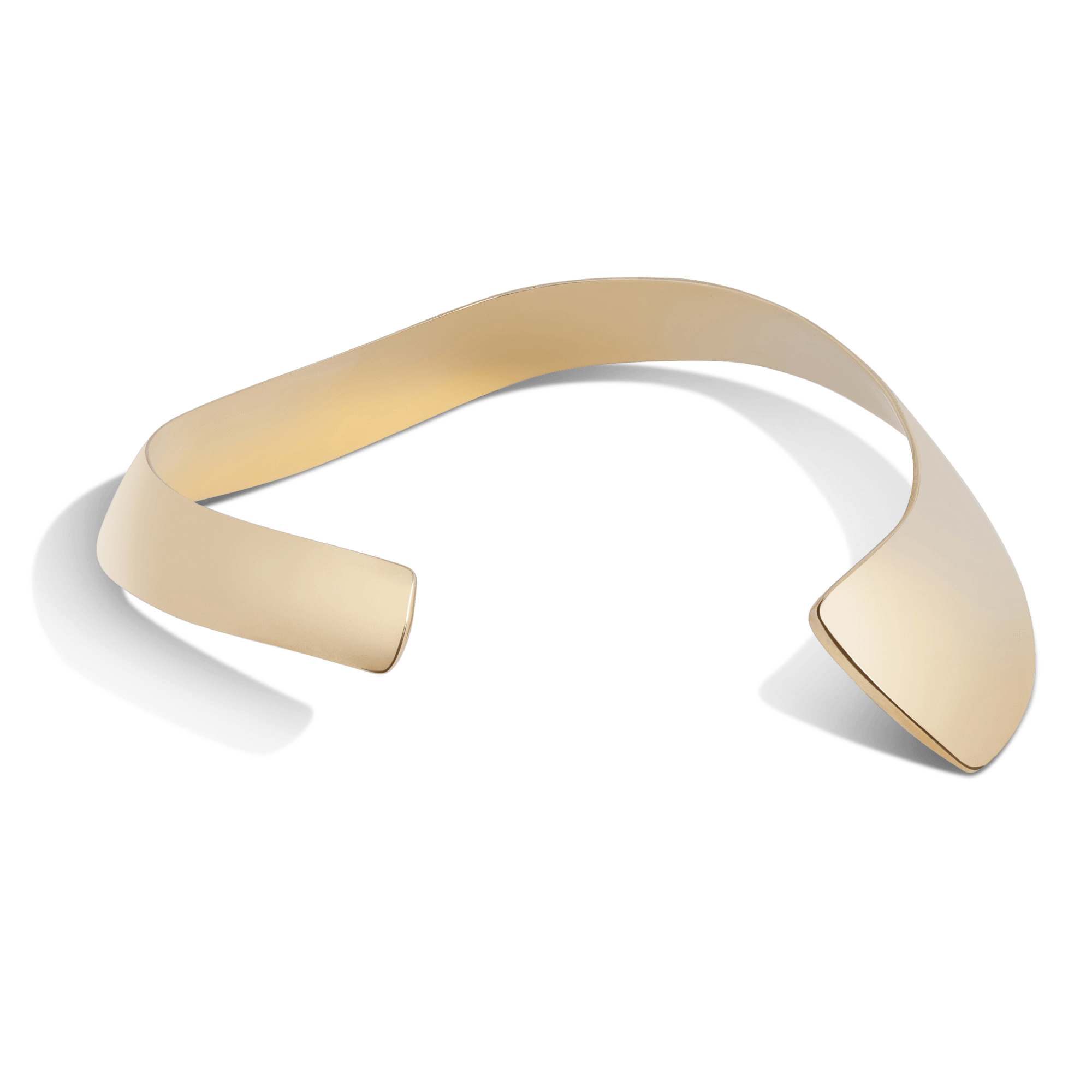Arc Necklace Yellow Gold Vermeil 14k Yellow Gold 18k Yellow Gold Laid down