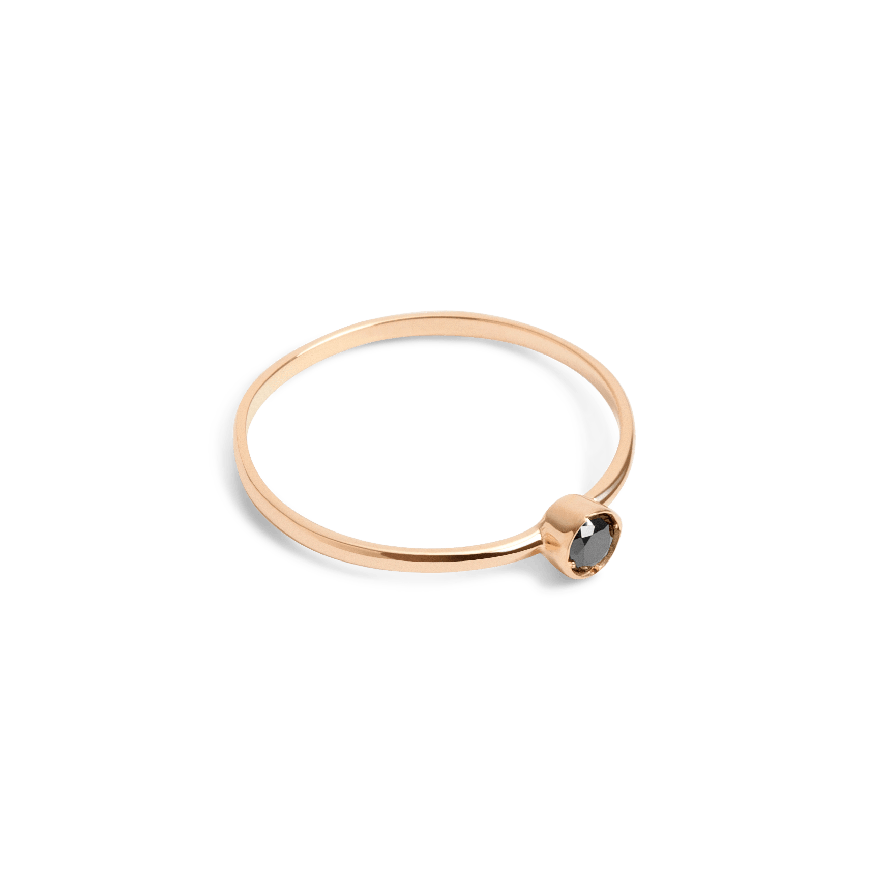 Black Diamond Ring Yellow Gold Vermeil 14k Yellow Gold 18k Yellow Gold Black Diamonds Laid down