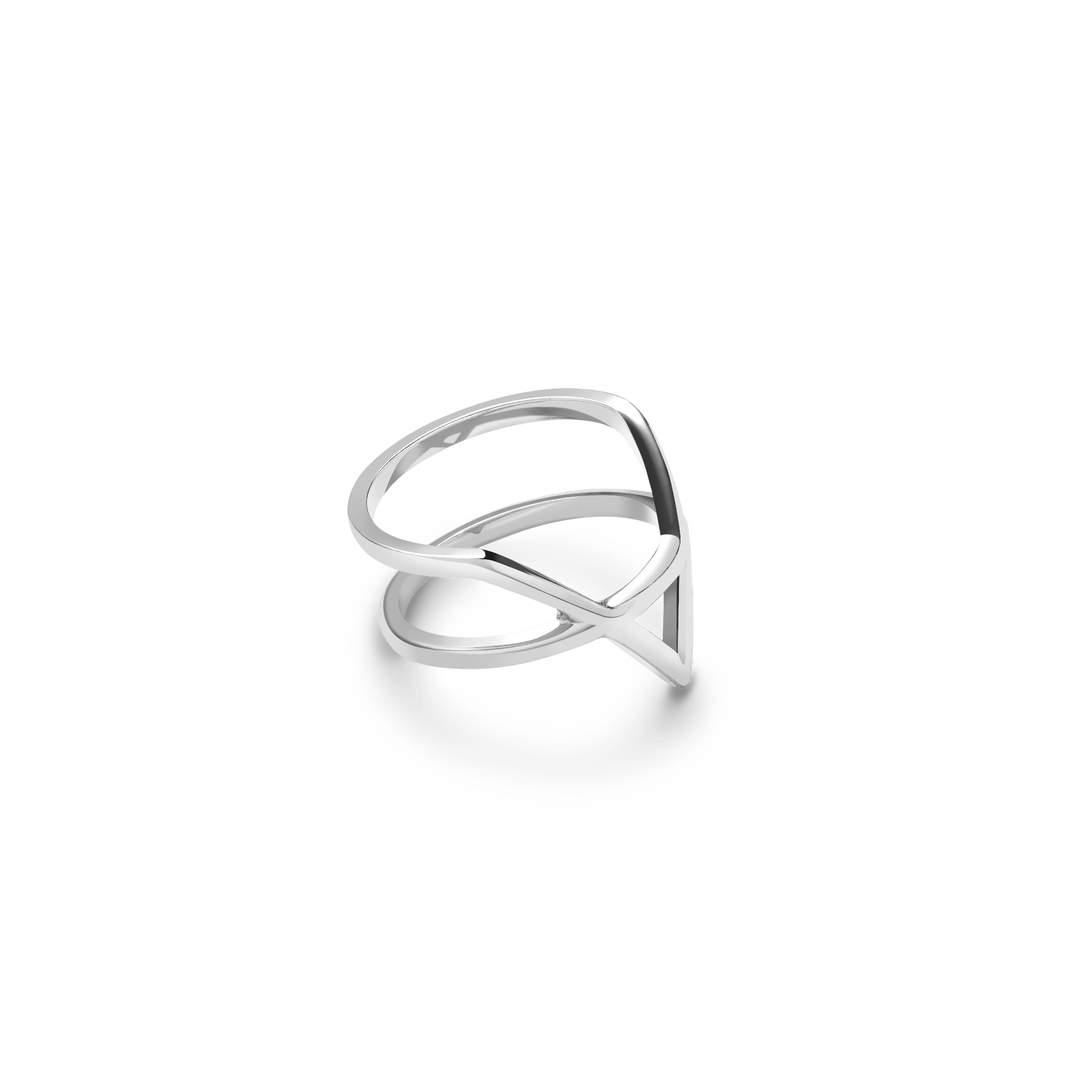 Icon Ring Sterling Silver White Gold Vermeil 14k White Gold 18k White Gold