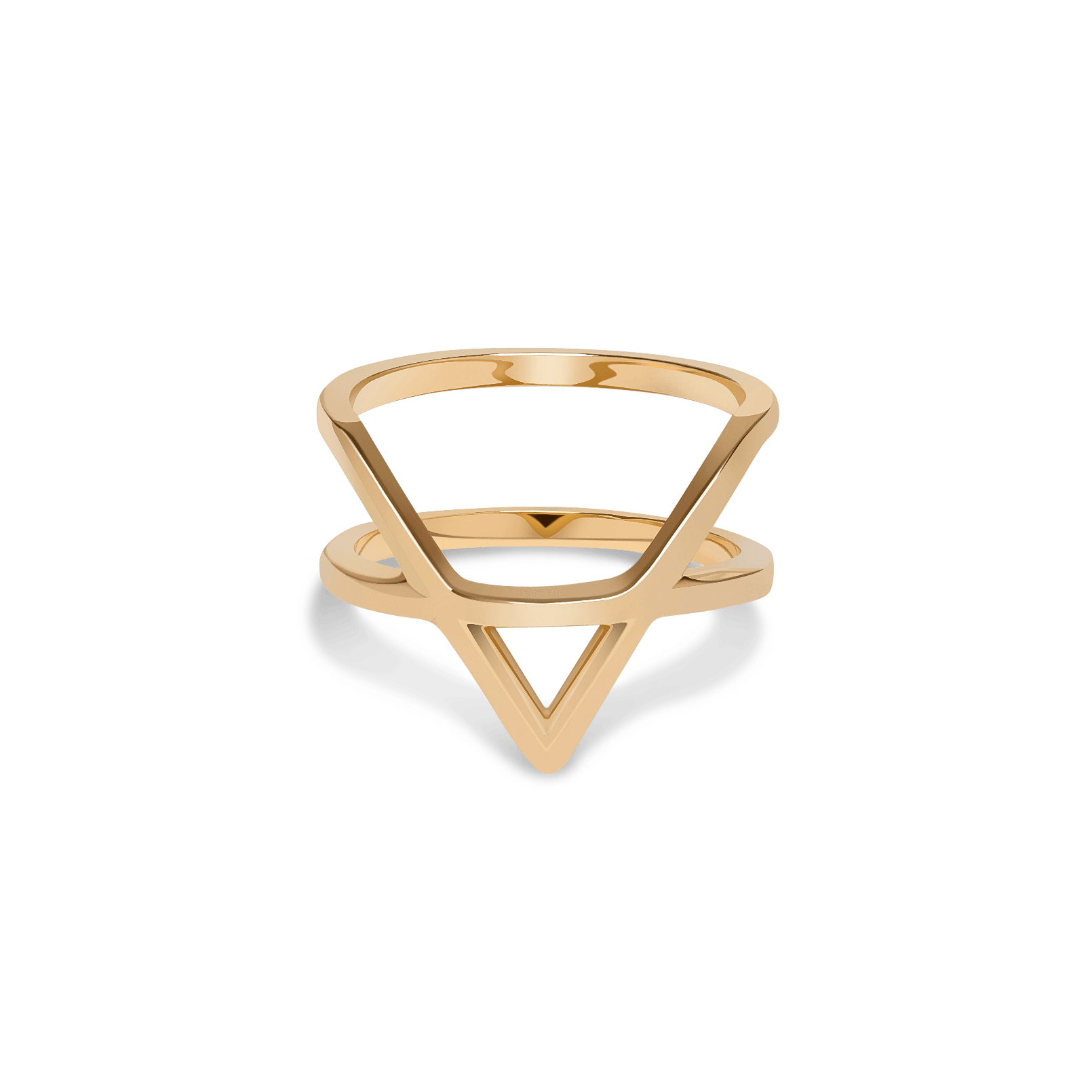 Icon Ring Yellow Gold Vermeil 14k Yellow Gold 18k Yellow Gold     Front First