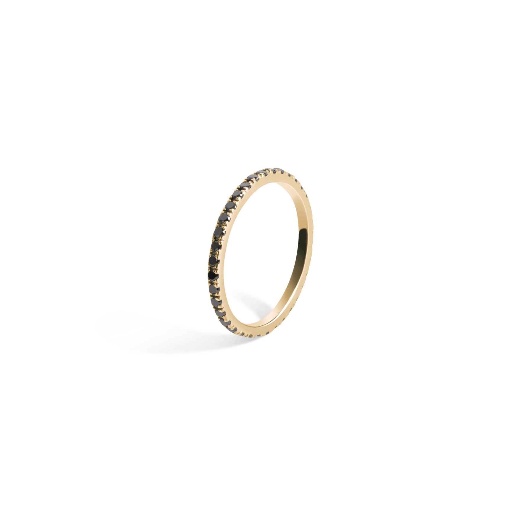 Quadricolor Ring  Yellow Gold Vermeil 14k Yellow Gold 18k Yellow Gold Black Diamonds Laid down  First
