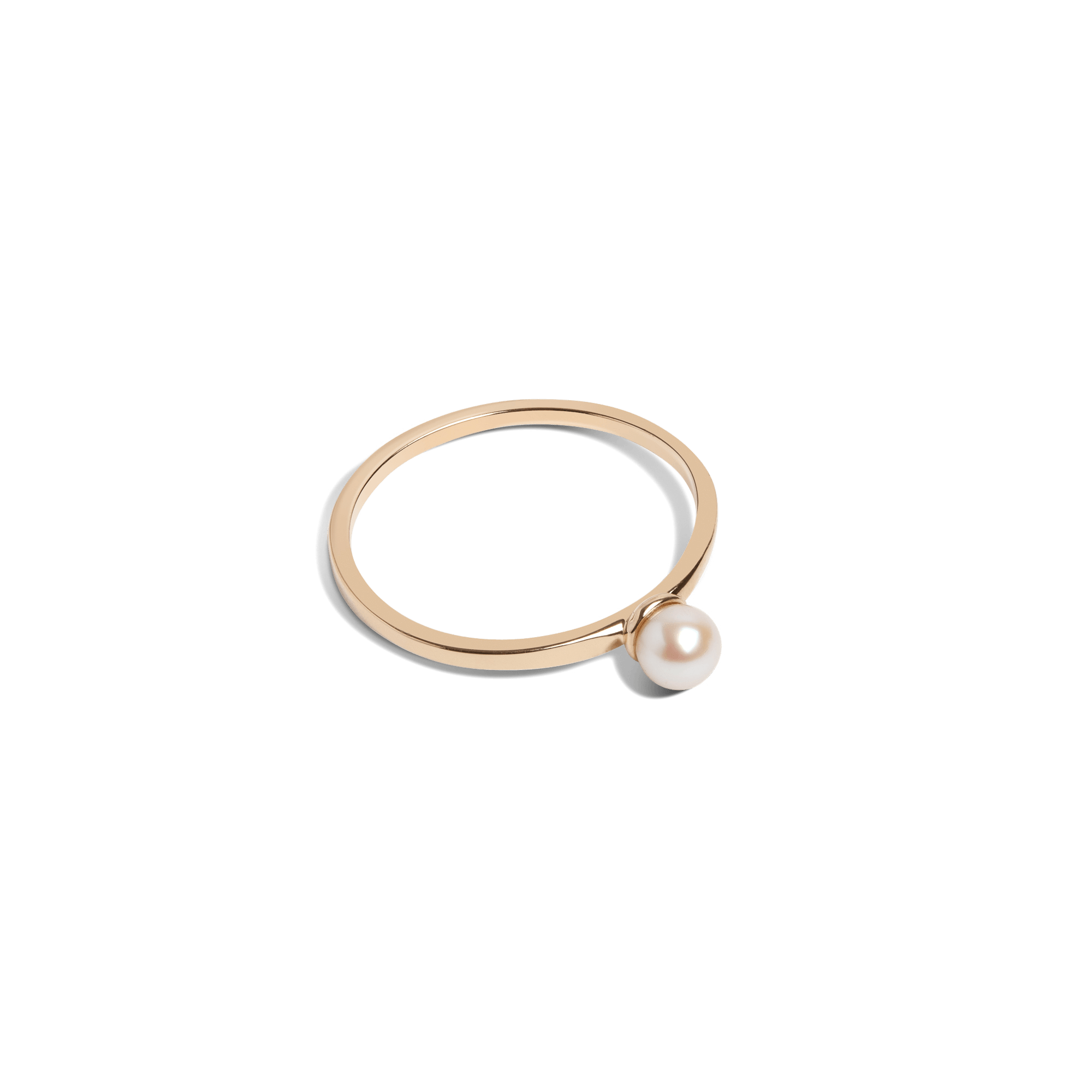 Simple Pearl Ri Yellow Gold Vermeil 14k Yellow Gold 18k Yellow Gold Laid down