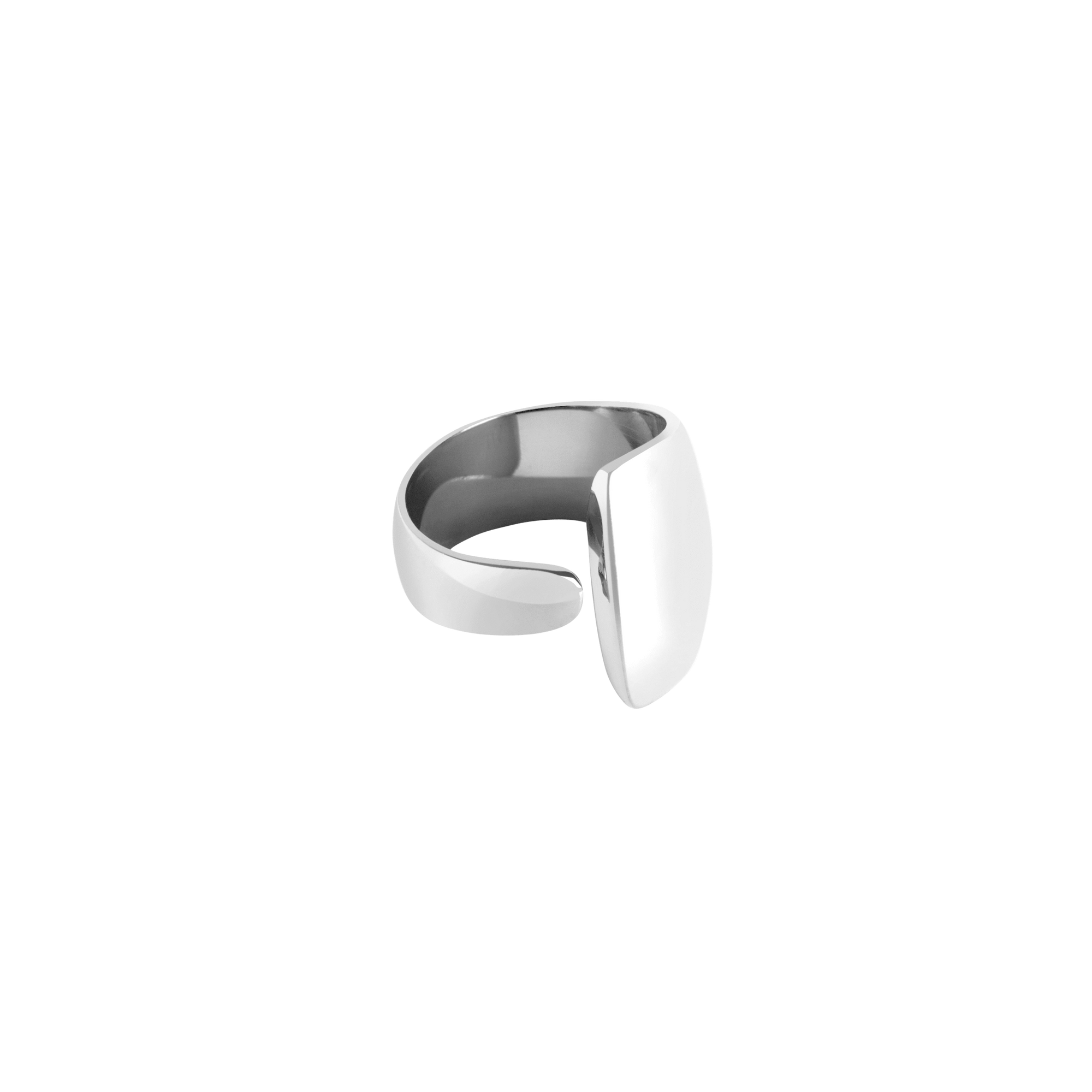 Arc Ring Sterling Silver White Gold Vermeil 14k White Gold 18k White Gold Laid down