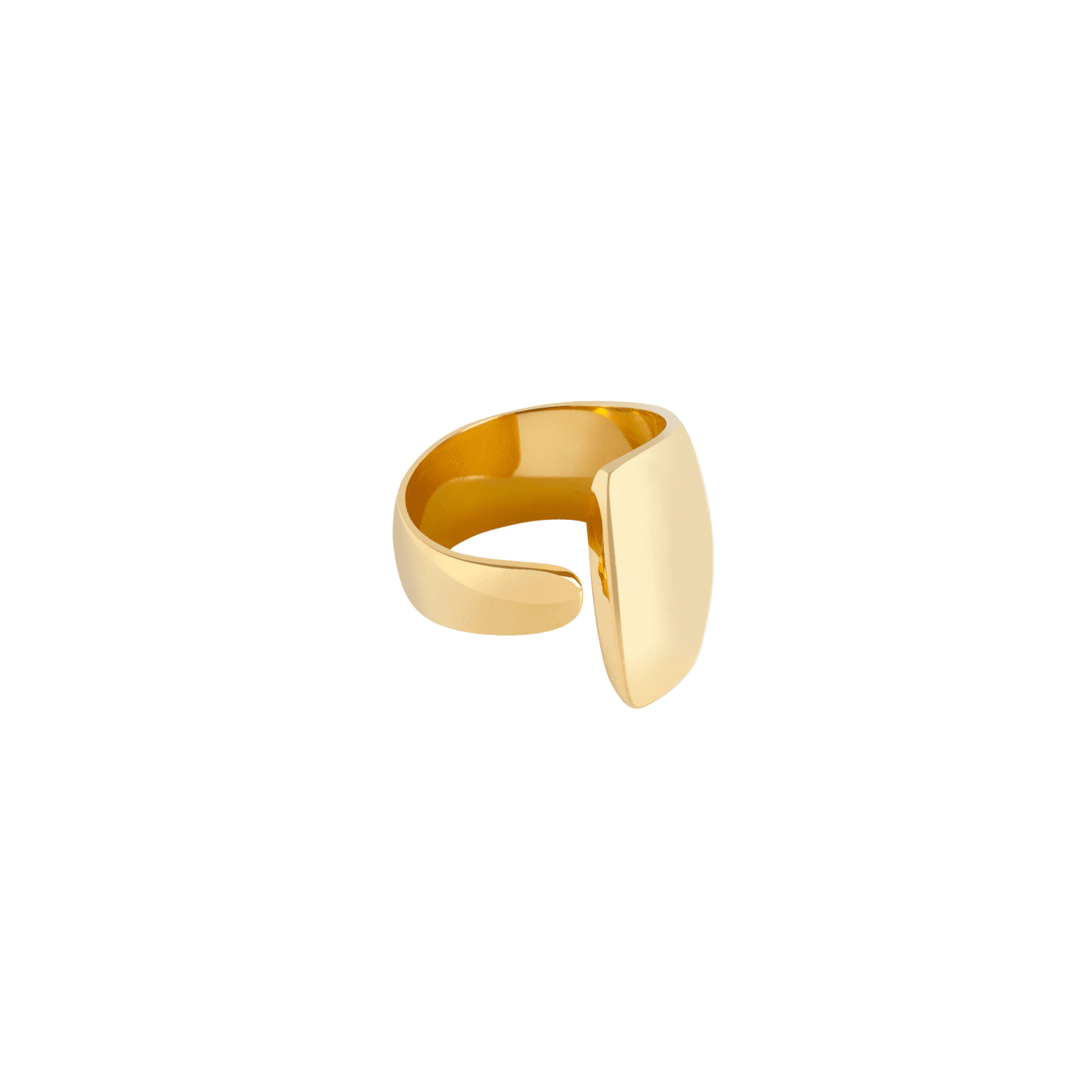 Arc Ring Yellow Gold Vermeil 14k Yellow Gold 18k Yellow Gold Laid down