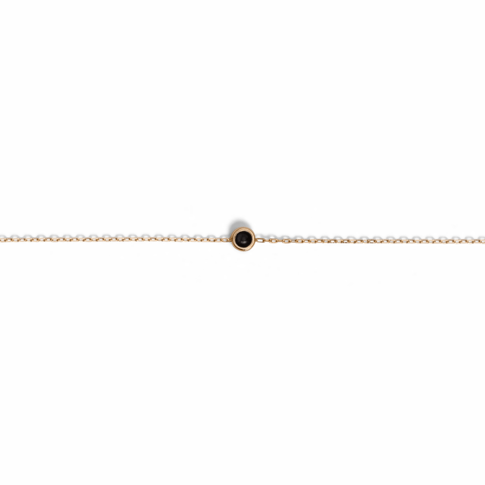 Mini Charm Circle Bracelet 14k Yellow Gold 18k Yellow Gold Front First